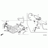 Схема вузла: Система вентиляції бака для Honda CBR1000 CBR1000RR Fireblade