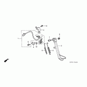 Схема вузла: Підставка для Honda CBR125