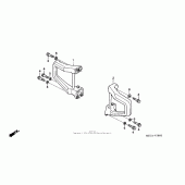 Схема узла: Engine guard для Honda NRX1800 Valkyrie Rune
