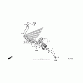 Схема вузла: Система вентиляція картера для Honda CBR1000 CBR1000RR Fireblade