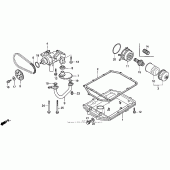 Схема узла: Масляный насос для Honda ST1100 Pan-European