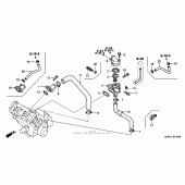Схема вузла: Термостат для Honda CBR600 CBR600F4