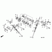 Схема вузла: Шток і Клапан для Honda NX500 Dominator