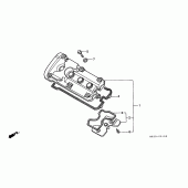 Схема узла: Клапанная крышка для Honda CB600F Hornet S