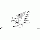 Схема вузла: Рульова траверса для Honda VT1300 Stateline