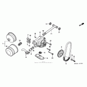 Схема вузла: Масляний насос для Honda VT600 Shadow VLX Deluxe