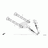 Схема вузла: Шток & Клапан для Honda CBR650F