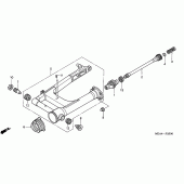 Схема вузла: Задній важіль (Маятник) для Honda VTX1300