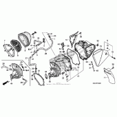 Схема узла: Воздушный фильтр для Honda CRF250 CRF250X