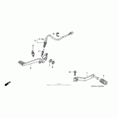 Схема вузла: Педаль (Лапка) для Honda VFR800 Interceptor