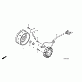 Схема вузла: Генератор для Honda CBF125