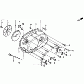 Схема узла: Правая крышка картера для Honda VF750 Magna