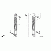 Схема вузла: Задня підвіска для Honda FJS400 Silver Wing