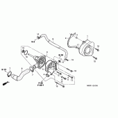 Схема вузла: Водяний насос для Honda CBF600