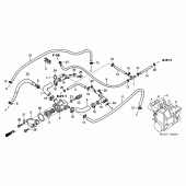 Схема узла: Труба водная для Honda ST1300 Pan-European