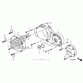 Схема вузла: Права кришка картера для Honda VT1300 Sabre