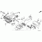 Схема вузла: Задній ліхтар (Стоп-сигнал) для Honda CBR500 CBR500R
