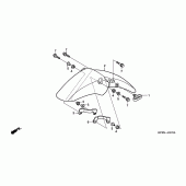 Схема вузла: Переднє крило для Honda CBF250