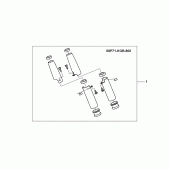 Схема вузла: Fork cover для Honda VT125 Shadow