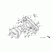 Схема вузла: R. crankcase cover для Honda CRF250 CRF250R