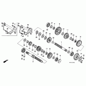 Схема вузла: Трансмісія для Honda VT600 Shadow VLX