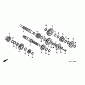 Схема узла: Трансмиссия для Honda CR250