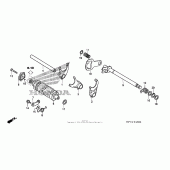 Схема вузла: Gearshift drum (1) для Honda CRF150 CRF150F
