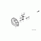 Схема узла: Задний фонарь (Стоп-сигнал) для Honda CBR1100XX Blackbird