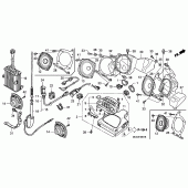 Схема узла: Радио (2) для Honda GL1800 Gold Wing