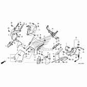 Схема узла: Передний обтекатель для Honda VFR1200 VFR