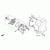 Схема узла: Водяной насос для Honda VT750 Black Widow