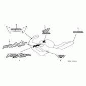 Схема вузла: Label read the manual (1/2/3) для Honda VTR1000 Firestorm