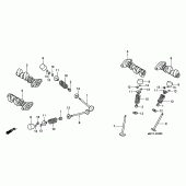 Схема вузла: Шток & Клапан для Honda XL1000V Varadero