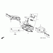 Схема узла: Зад. головка цилиндра cover для Honda VT125 Shadow