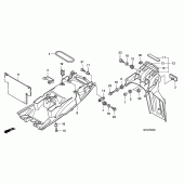 Схема узла: Заднее крыло для Honda CBF1000
