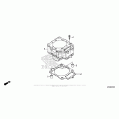 Схема вузла: Cylinder для Honda CRF250 CRF250R