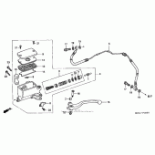 Схема узла: Цилиндр сцепления для Honda GL1500 Valkyrie Deluxe