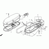 Схема узла: Воздушный фильтр (XL125V1/2/3/4/5/6) для Honda XL125 Varadero