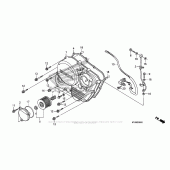 Схема вузла: Права кришка картера для Honda XR650