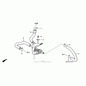 Схема узла: Air injection control valve (1) для Honda CBR1000 CBR1000RR Fireblade