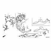 Схема узла: Under cowl для Honda NC700
