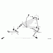 Схема вузла: Педаль (Лапка) для Honda CMX500 Rebel