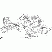 Схема узла: Обтекатель для Honda GL1500 Gold Wing Aspencade
