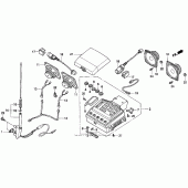 Схема вузла: A / se radio cassette для Honda GL1500 Gold Wing Special Edition