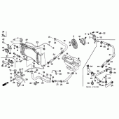 Схема вузла: Радіатор для Honda CBR600 CBR600RR