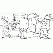 Схема вузла: Передній гальмівний циліндр (ABS) для Honda XL700V Transalp