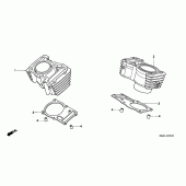Схема узла: Цилиндр для Honda XL600 Transalp