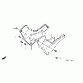 Схема вузла: Бічний обтічник (CB600F2 / F22) для Honda CB600F Hornet S