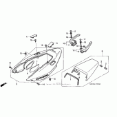 Схема вузла: Задній обтічник для Honda VFR800 Interceptor