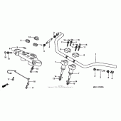 Схема вузла: Кермо для Honda VT750 Shadow Deluxe